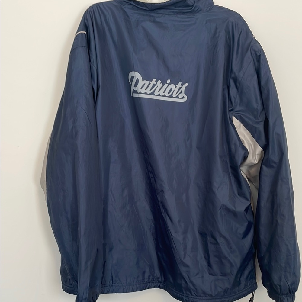 Men's Patriots Reversible Navy and Gray Performance Jacket - Picture 4 of 8